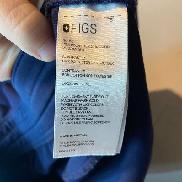 Figs Women XXL Zamora Jogger Scrub Pants Navy Blue Pockets Nurse Hospital Doctor - Picture 5 of 9